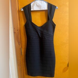 Elegant & Sexy Bebe Black Bandage Bodycon Dress LBD